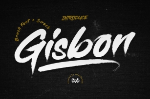 Gisbon - Brush Typeface Font Download