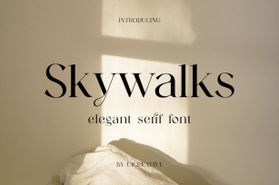 Skywalks Elegant Serif Font Font Download