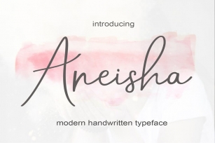 Aneisha Handwritten Script Font Font Download