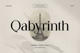 Qabyrinth Luxury Serif Font Font Download