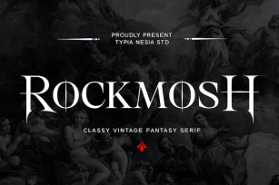 Rockmost - Classic Magic and Horror Allcaps Serif Font Download