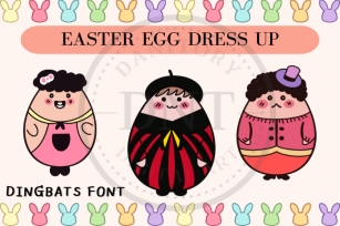 Easter Egg Dress Up Font Download