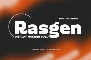 Rasgen - Modern Bold Font Font Download