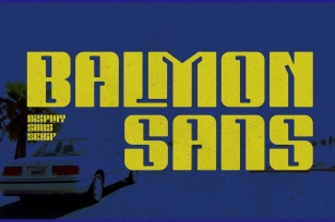 Balmon Sans Display Sans Serif Font Font Download