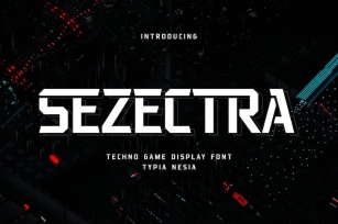 Sezectra - Techno / Sci-fi Game and Sport Font Font Download
