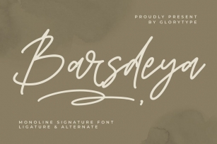 Barsdeya Monoline Signature Font Font Download