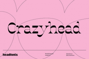 Crazyhead Display Font Family Font Download
