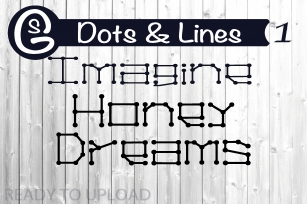 Dots Lines Font Download