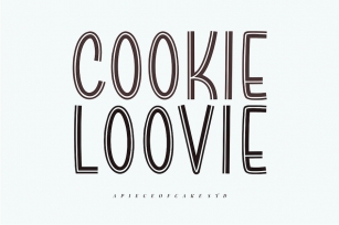 Cookie Loovie - A Display Font Font Download