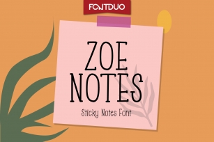 Zoe Notes Font Download