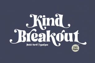 Kind Breakout - Retro Serif Font Font Download
