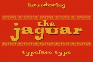 Jaguar - Display Font Font Download