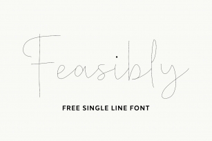Feasibly Single Line Font Download