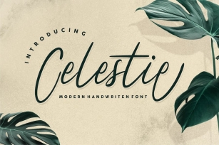 Celestie | Modern Handwriten Font Font Download