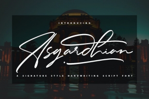Asgardhian | A Signature Style Handwriting Script Font Download