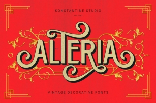 Alteria - Vintage Ornamental Fonts Font Download