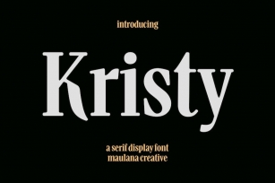 Kristy Serif Display Font Font Download