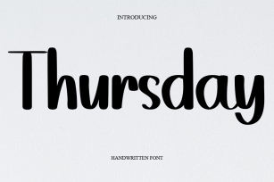 Thursday Font Download