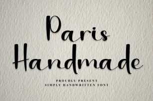 Paris Handmade Font Download