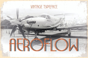 Aeroflow - Vintage Aviation Display Font Download