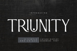 Triunity Vintage Display Font Download