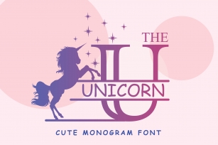 The Unicorn Monogram Font Download