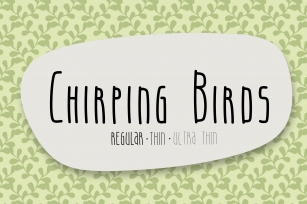 Chirping Birds Font Download