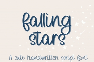 Falling Stars Font Download