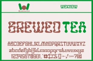 Brewed Tea Font Download