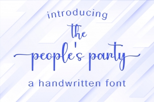 The People's Party Font Download