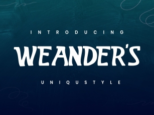 Weanders Font Download