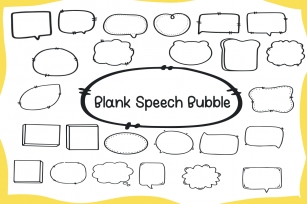 Blank Speech Bubble Font Download