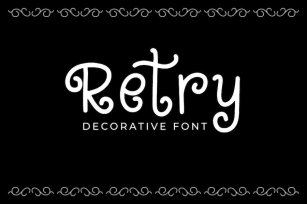 Retry - Fantasy Decorative Font Font Download