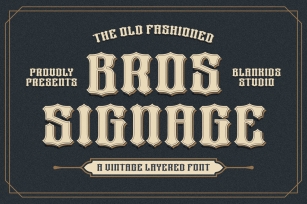 Bros Signage Font Download