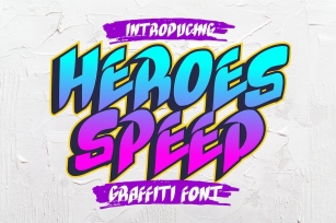 Heroes Speed - Graffiti Font Font Download