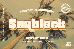 Sunblock Display Bold Font Download