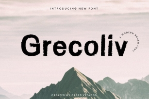 Grecoliv Brush Font Font Download