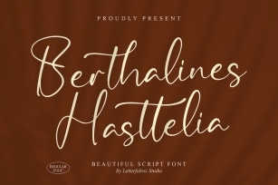 Berthalines Hasttelia Script Font Font Download