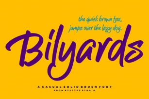 AZ Bilyards Font Download