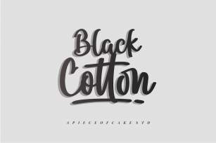 Black Cotton - A Script Font Font Download