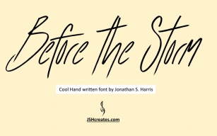 Before the Storm Font Download