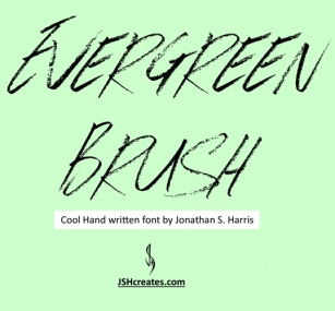 Evergreen Brush Font Download