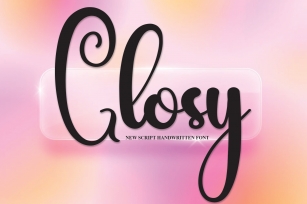 Glosy Font Download