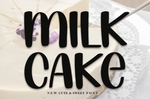 Milk Cake Font Download