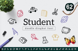 Student Dingbat Font Download