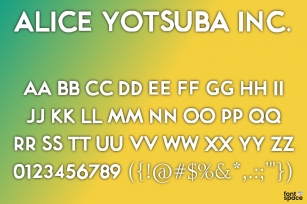 Alice Yotsuba Inc . Font Download