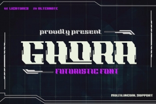 Ghora | Futuristic Font Font Download