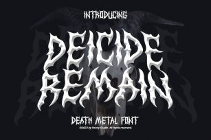 Deicide Remain - Death Metal Font Font Download