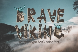 Brave Viking Color Font Download