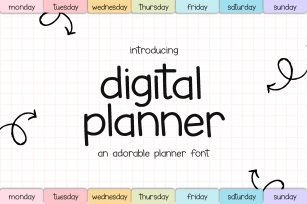Digital Planner Font Download